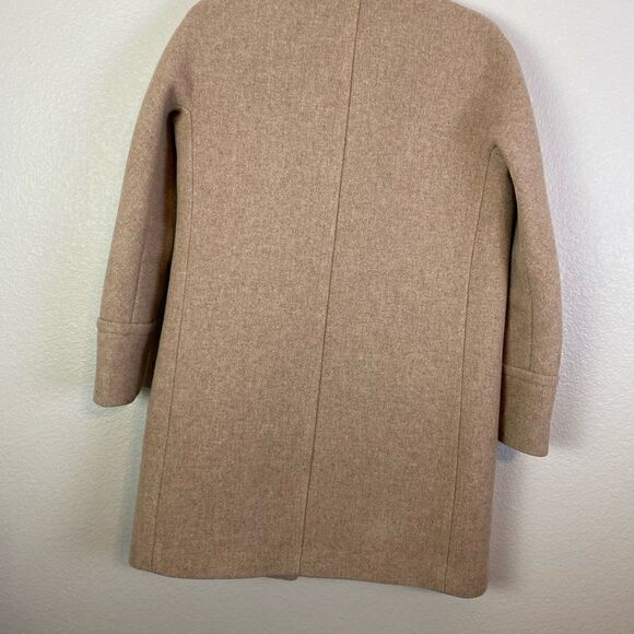 J Crew Stadium Cloth Cocoon Coat Size 00 - Picture 9 of 13